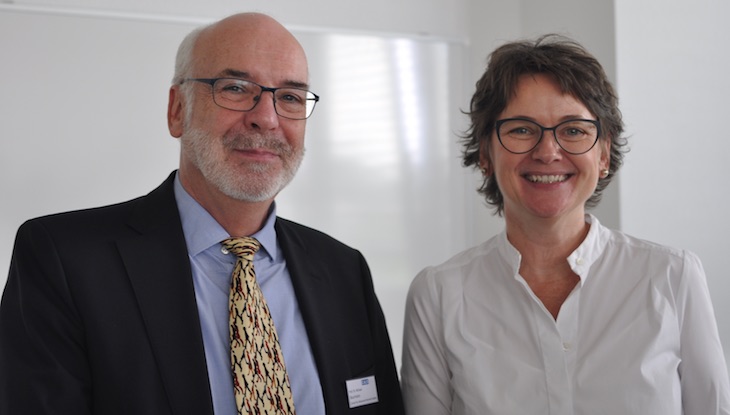 Prof. Dr. Baurmann, CAIS-Direktor, und Dr. Frauke Gerlach, Grimme-Instituts-Direktorin.